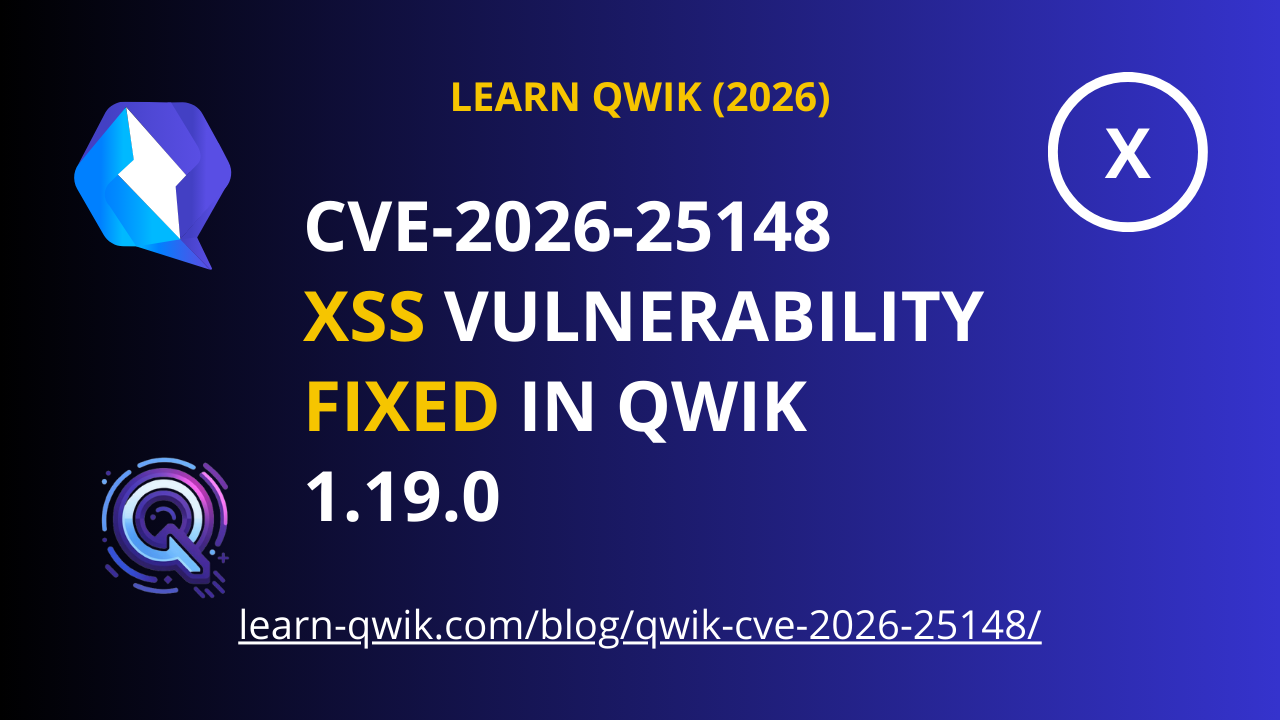 CVE-2026-25148: XSS Vulnerability Fixed in Qwik 1.19.0 | Learn Qwik
